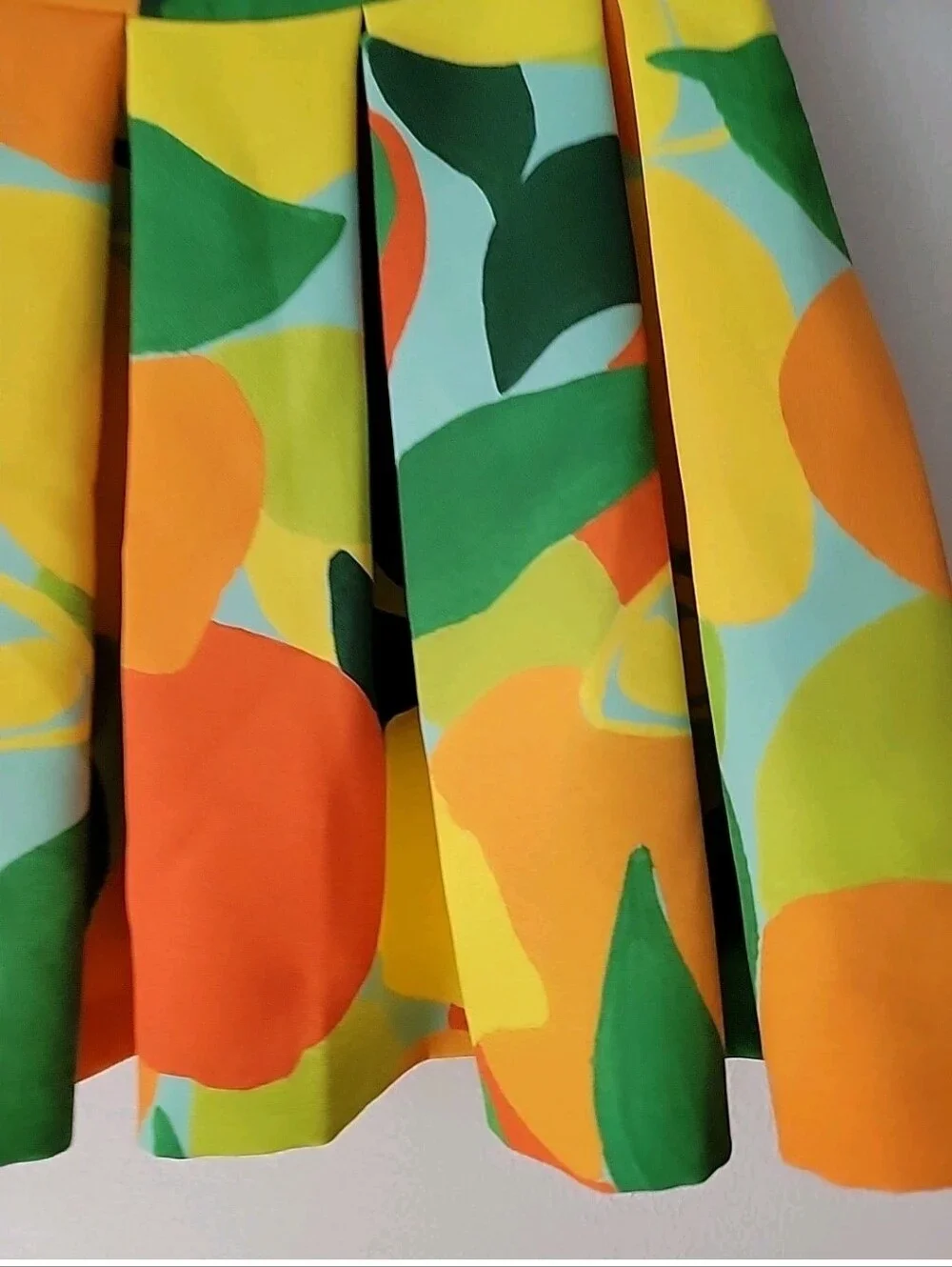 Abel And Lula Colorful Citrus Print Girls Sundress - Bright Yellow & Orange Sz 4